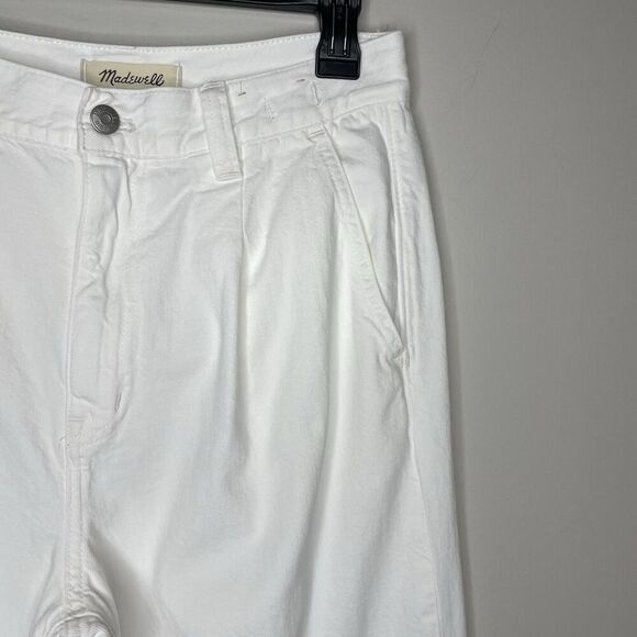 MADEWELL Harlow Wide Leg Jeans Women 27 Airy Denim Tile White NO670 - Picture 4 of 16